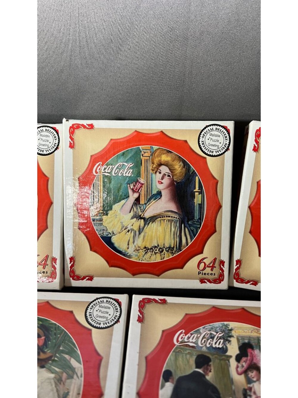Coca-Cola 64-Piece Vintage Advertising Jigsaw Puzzle Set - Picture 3 of 6